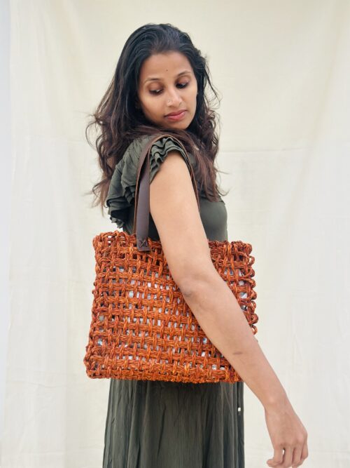 BURNT ORANGE TOTE