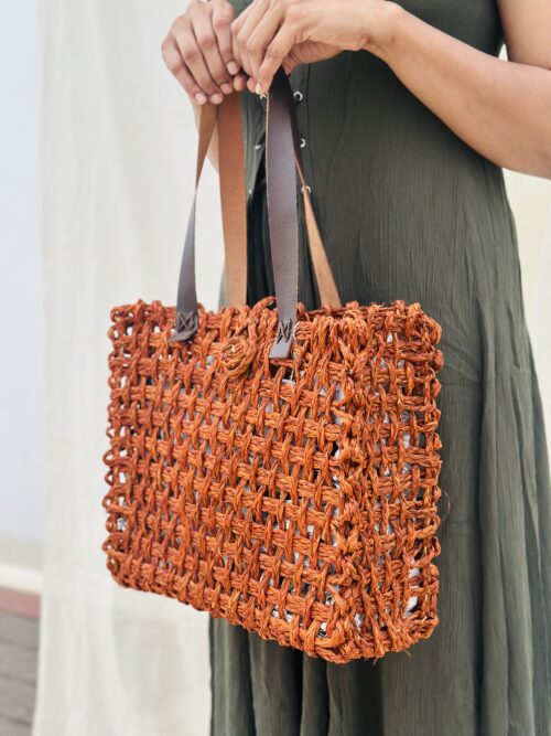 BURNT ORANGE TOTE